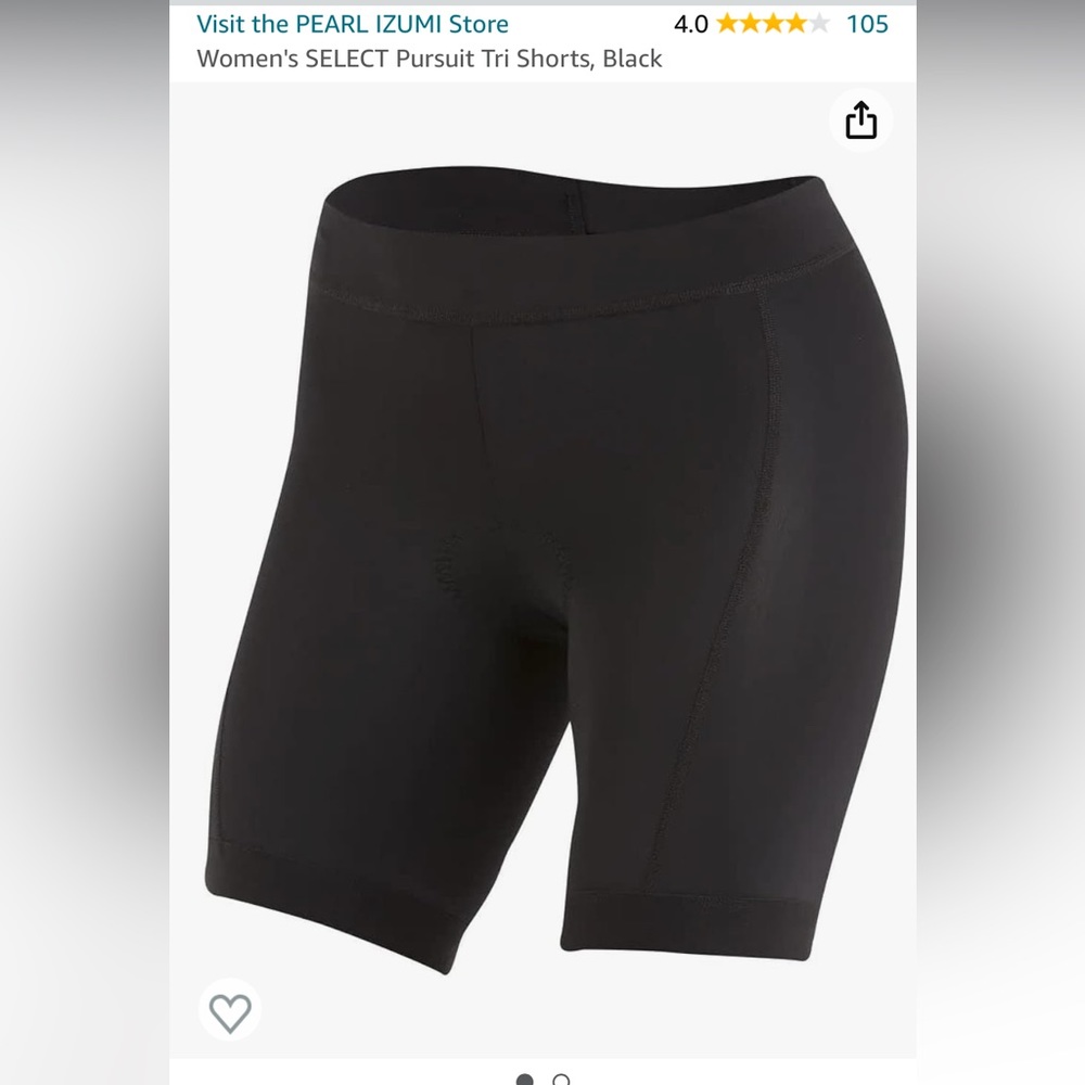 Women's SELECT Pursuit Tri Shorts, Black